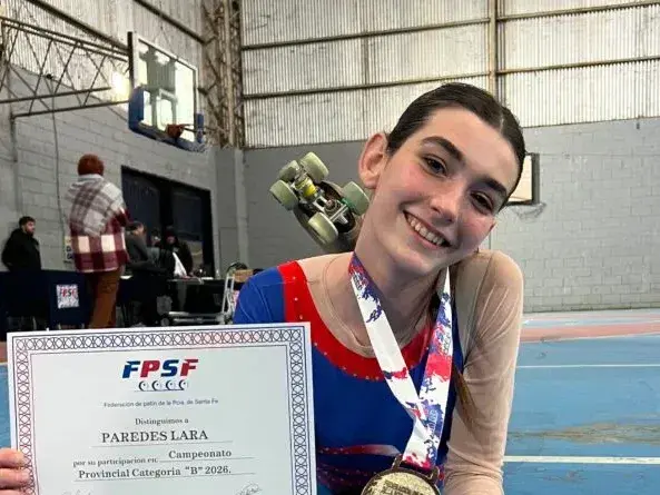 Lara Paredes, campeona provincial en  Villa Gobernador Gálvez. Foto:Club Almagro