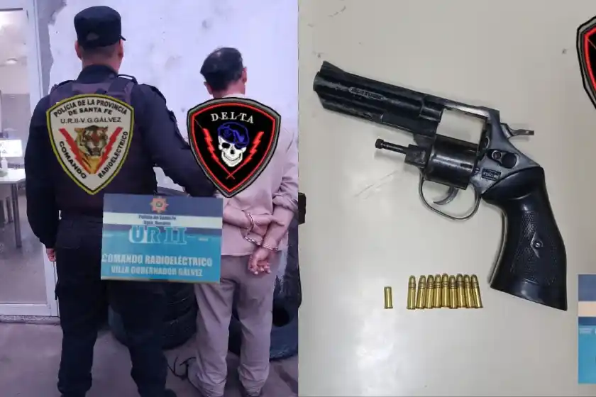 Hombre detenido por disparar al aire.