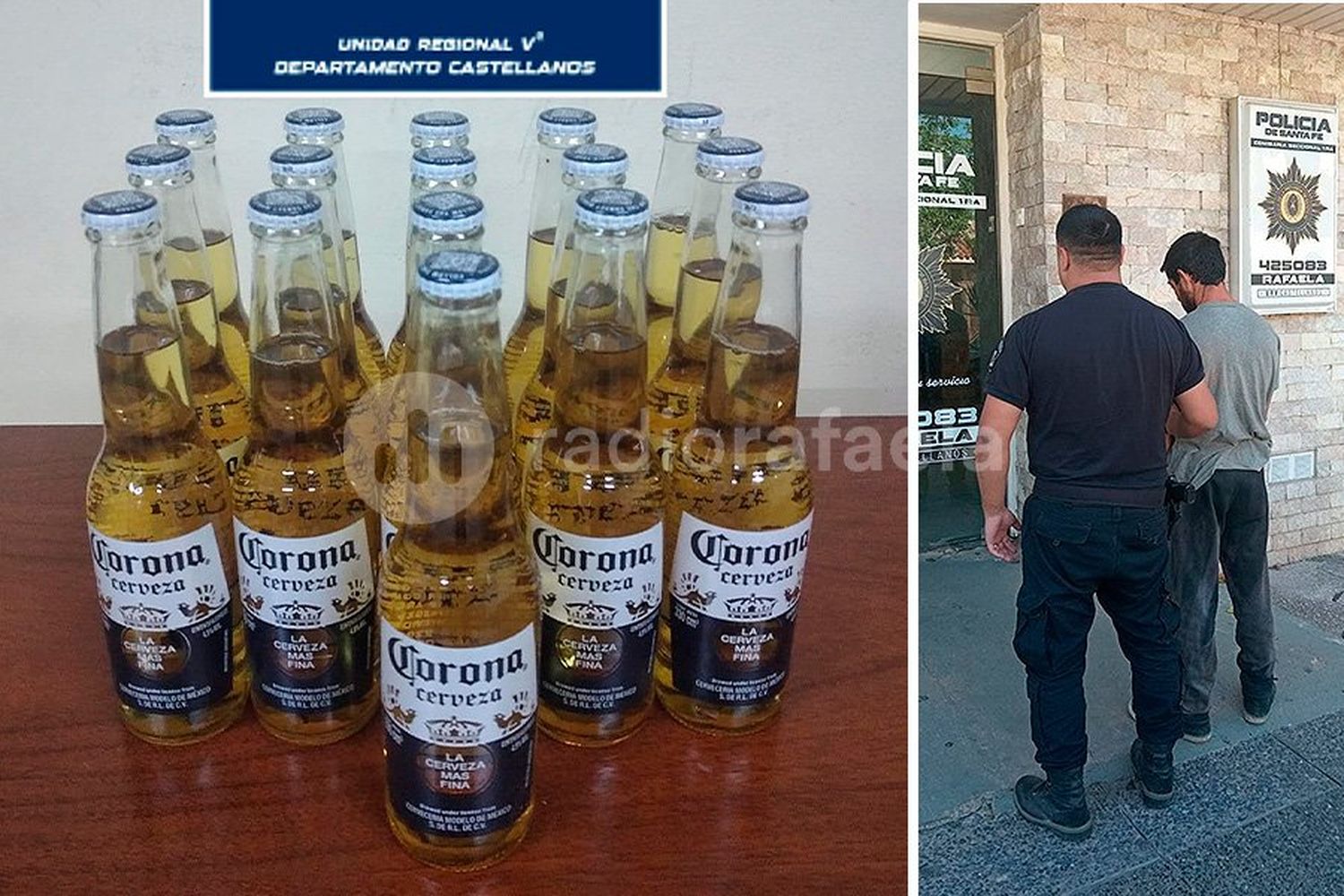 ¿Eran las “Coronitas” para el finde?: lo atraparon con 16 botellas de cerveza robadas