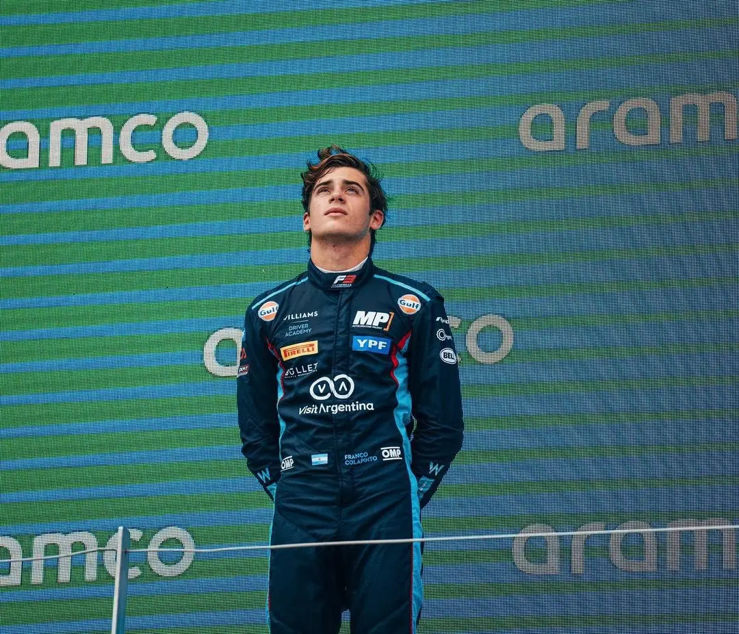 La emoción de Colapinto en el mítico Silverstone.