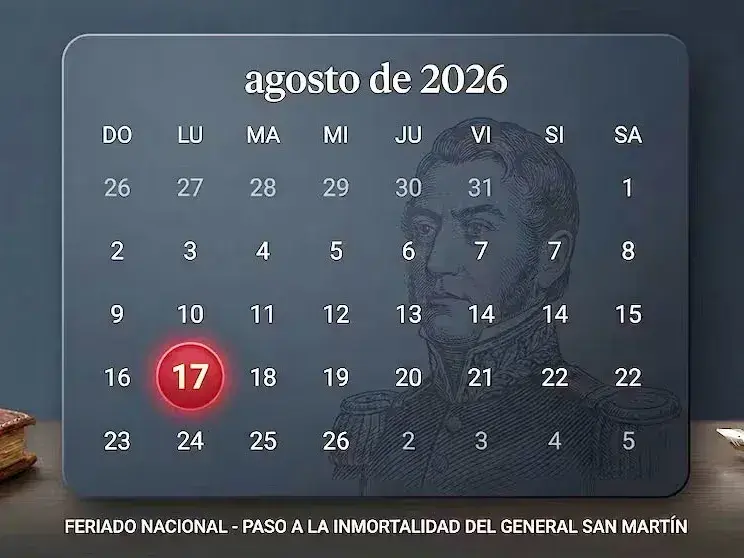 Cuándo es el feriado de agosto y cómo quedará el único fin de semana largo del mes