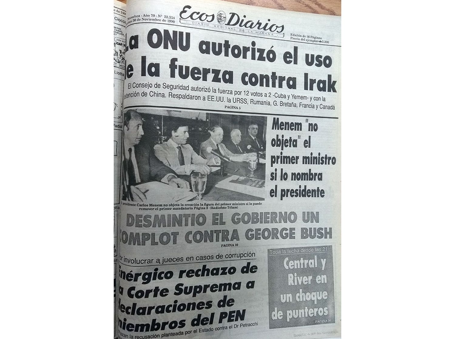 Viernes 30 de noviembre de 1990