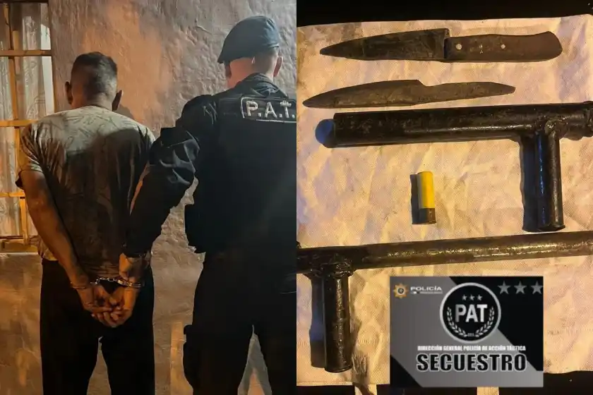 Detenido en barrio Martin.