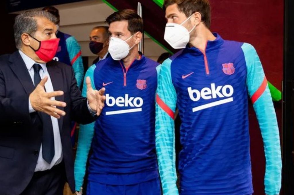 Los capitanes del Barcelona se reunieron con Joan Laporta