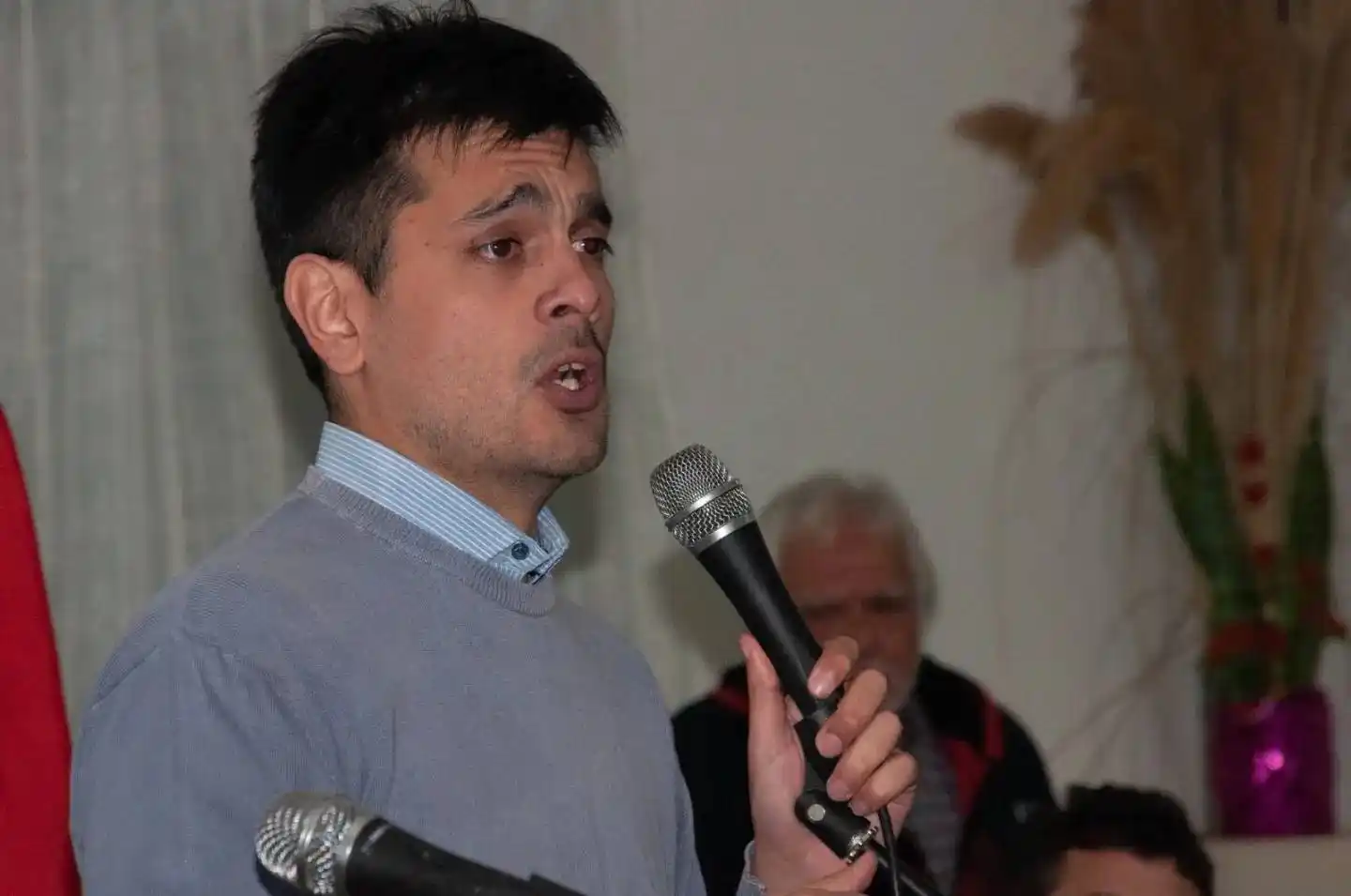 Ramiro Gambetta en el acto de asunción como secretario general del PJ venadense.