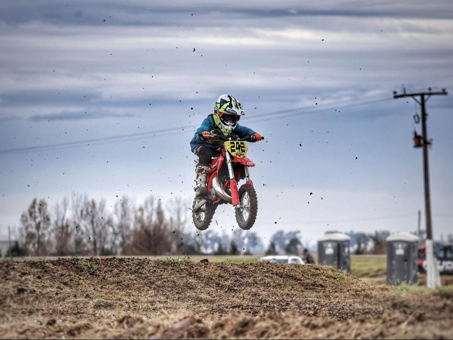 imagen Valentino Bogue, puntero en el MX Santafesino y presente en el Nacional de Motocross