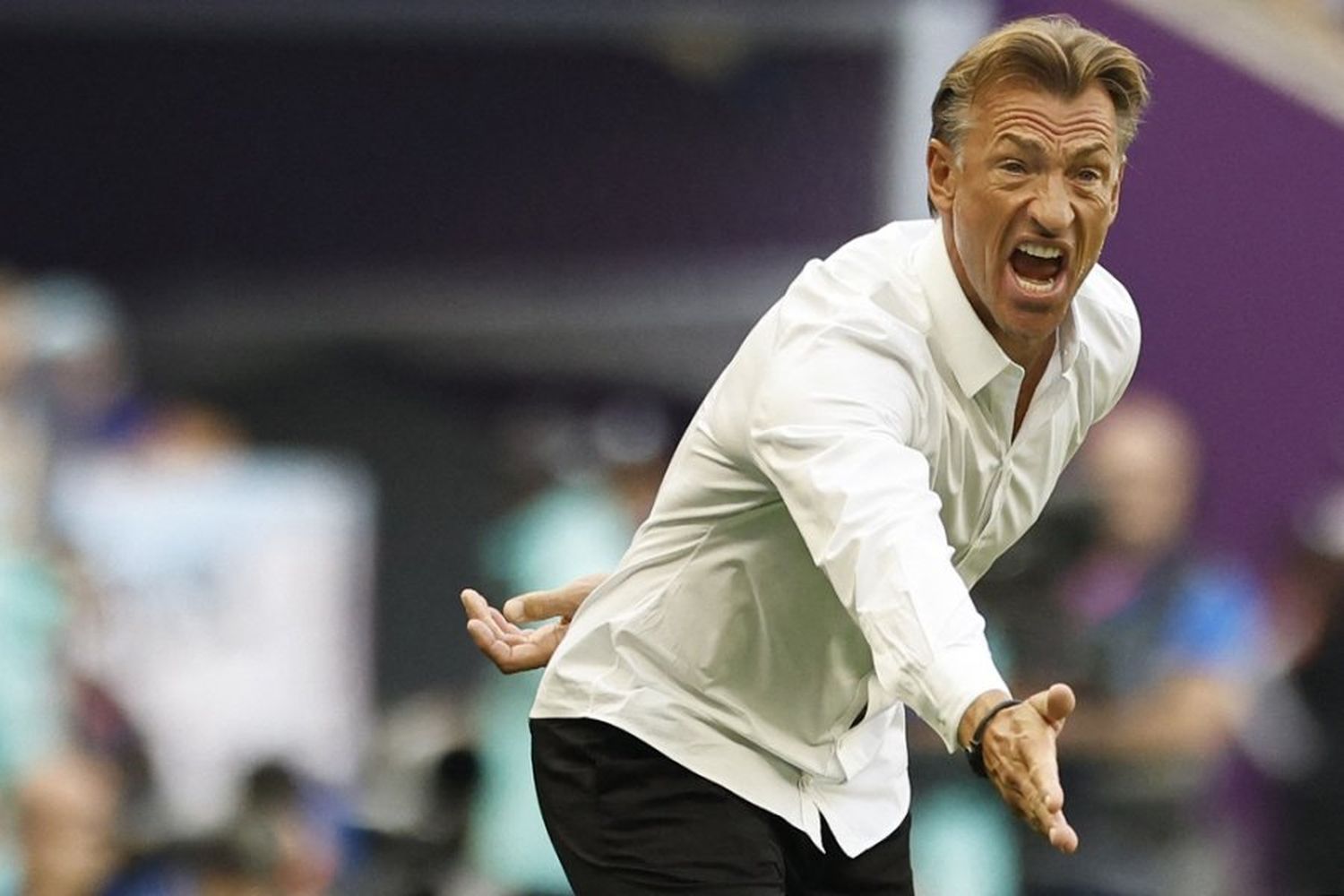 VIDEO | El técnico de Arabia Saudita motivó a sus jugadores a los gritos en el entretiempo contra Argentina