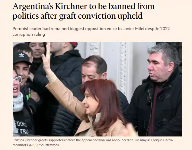 cristina kirchner diarios del mundo