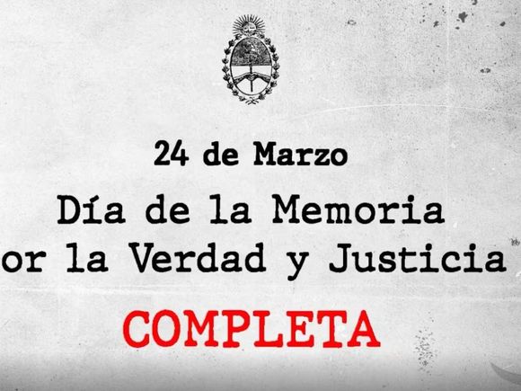 Día de la Memoria: el Gobierno volvió a instar a “conocer la historia completa”