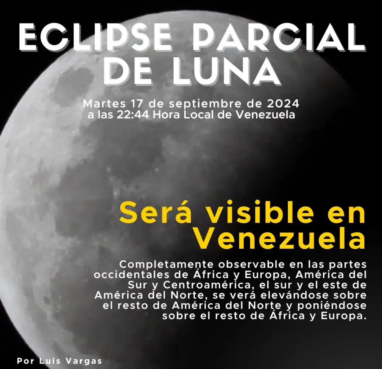 Así puedes ver eclipse y la súperluna este 17Sep en Venezuela