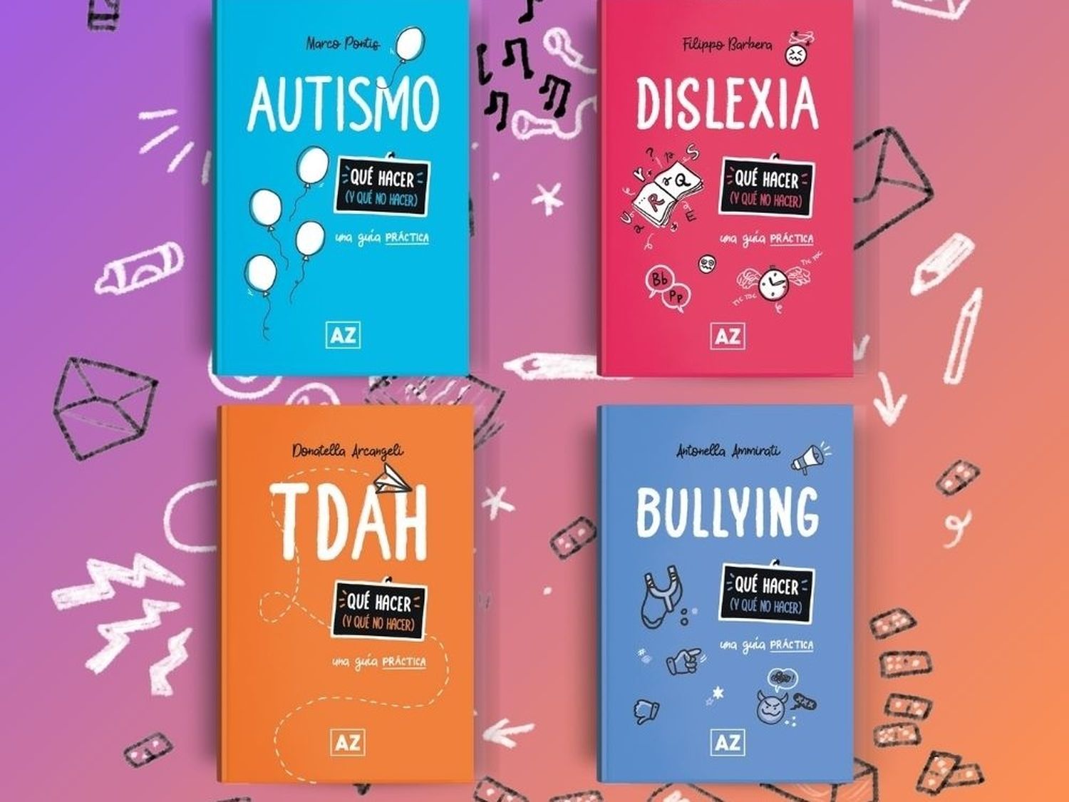 Lanzan una colección de libros para enfrentar el bullying, el autismo, la dislexia y el TDAH