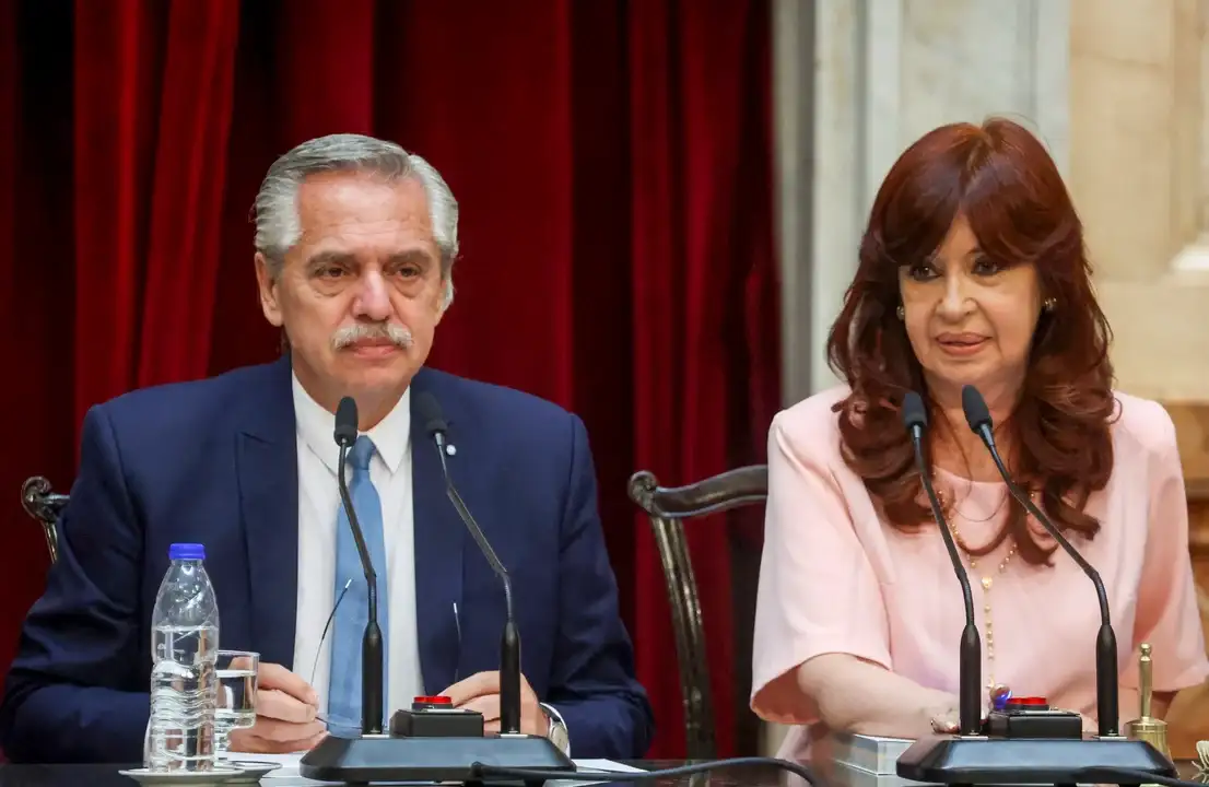 Cristina Kirchner y Alberto Fernández.