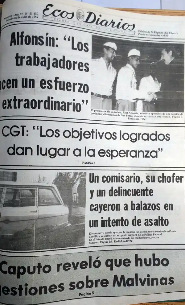 Sábado 25 de julio de 1987