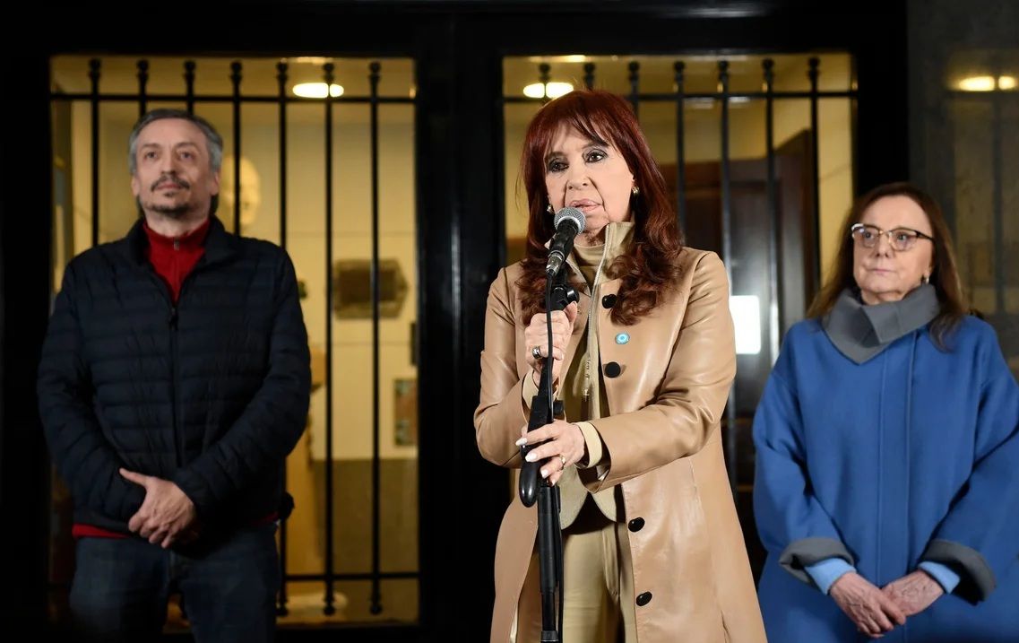 Máximo, Cristina y Alicia Kirchner