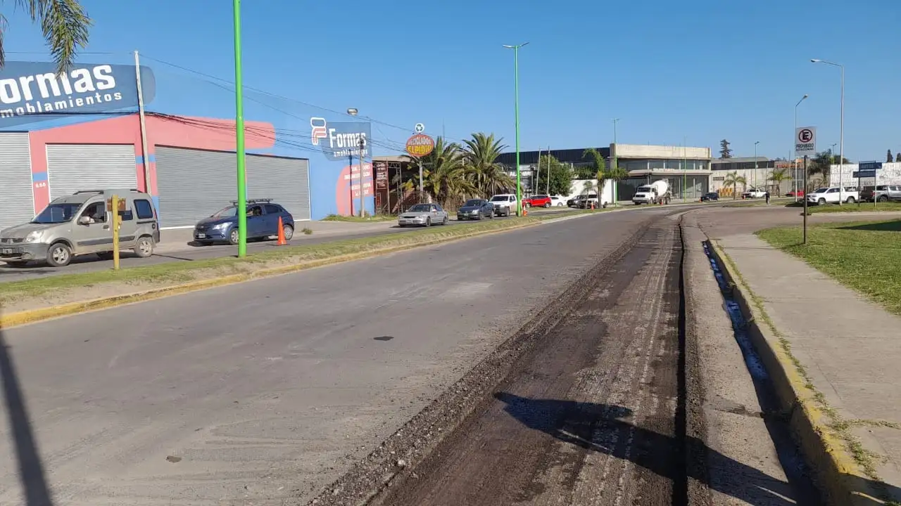 Comenzaron los trabajos para el reasfaltado integral del boulevard Pedro Jurado