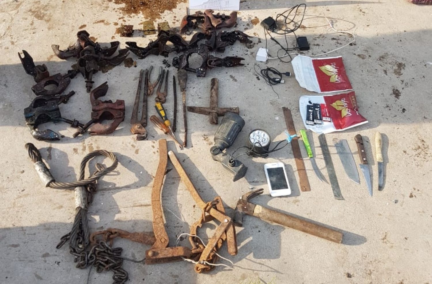 Aprehendieron a un hombre y recuperaron una gran cantidad de herramientas robadas