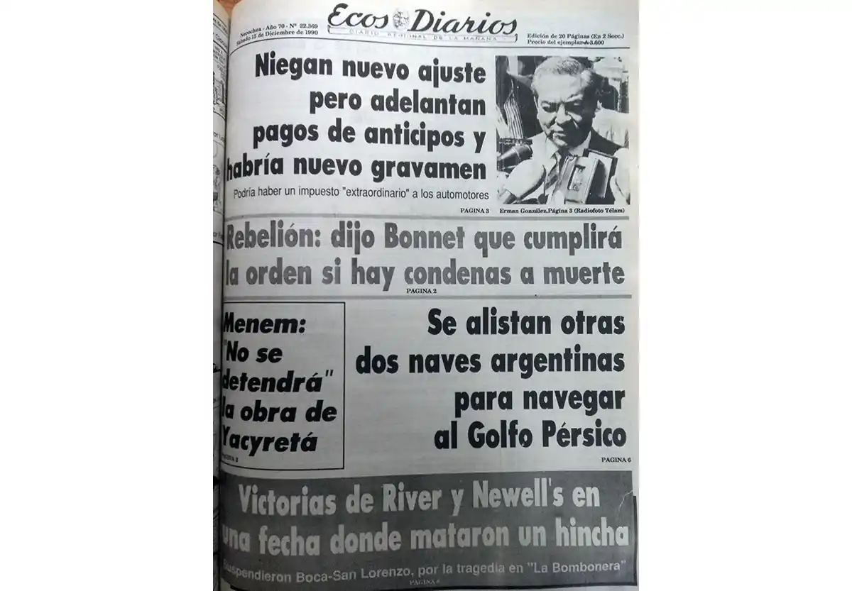 Sábado 15 de diciembre de 1990