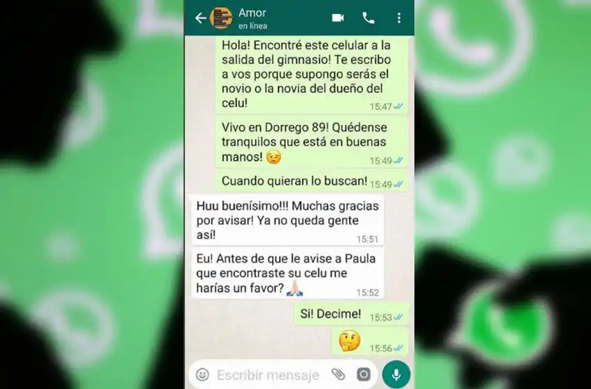 El curioso chat de Whatsapp que es viral en internet