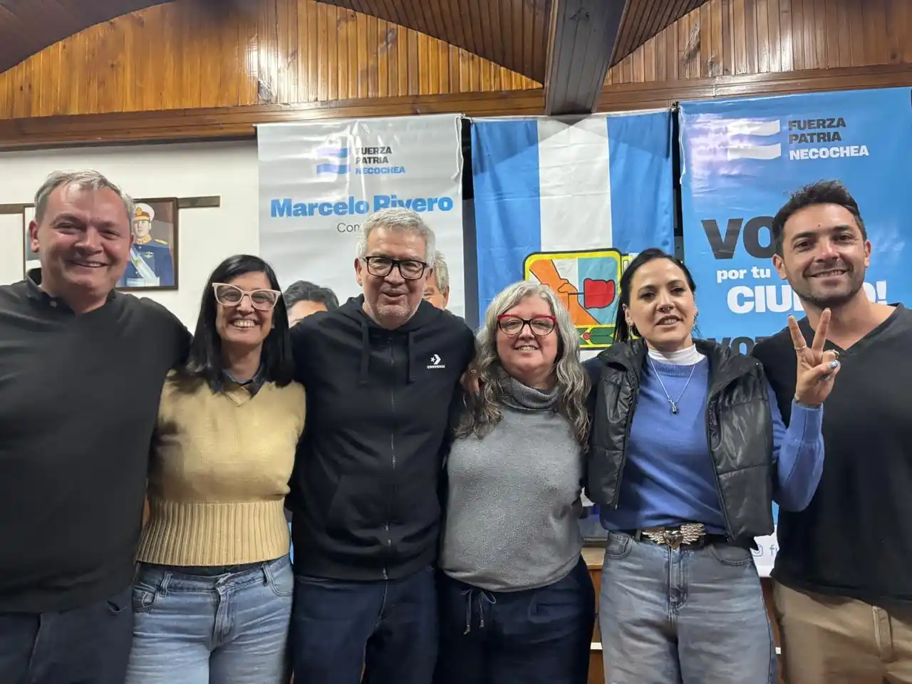 Marcelo Rivero, Silvia Blanco, Paulo Nielsen, Gisela Barbieri, Manuela Giovannetti y Facundo Rodríguez
