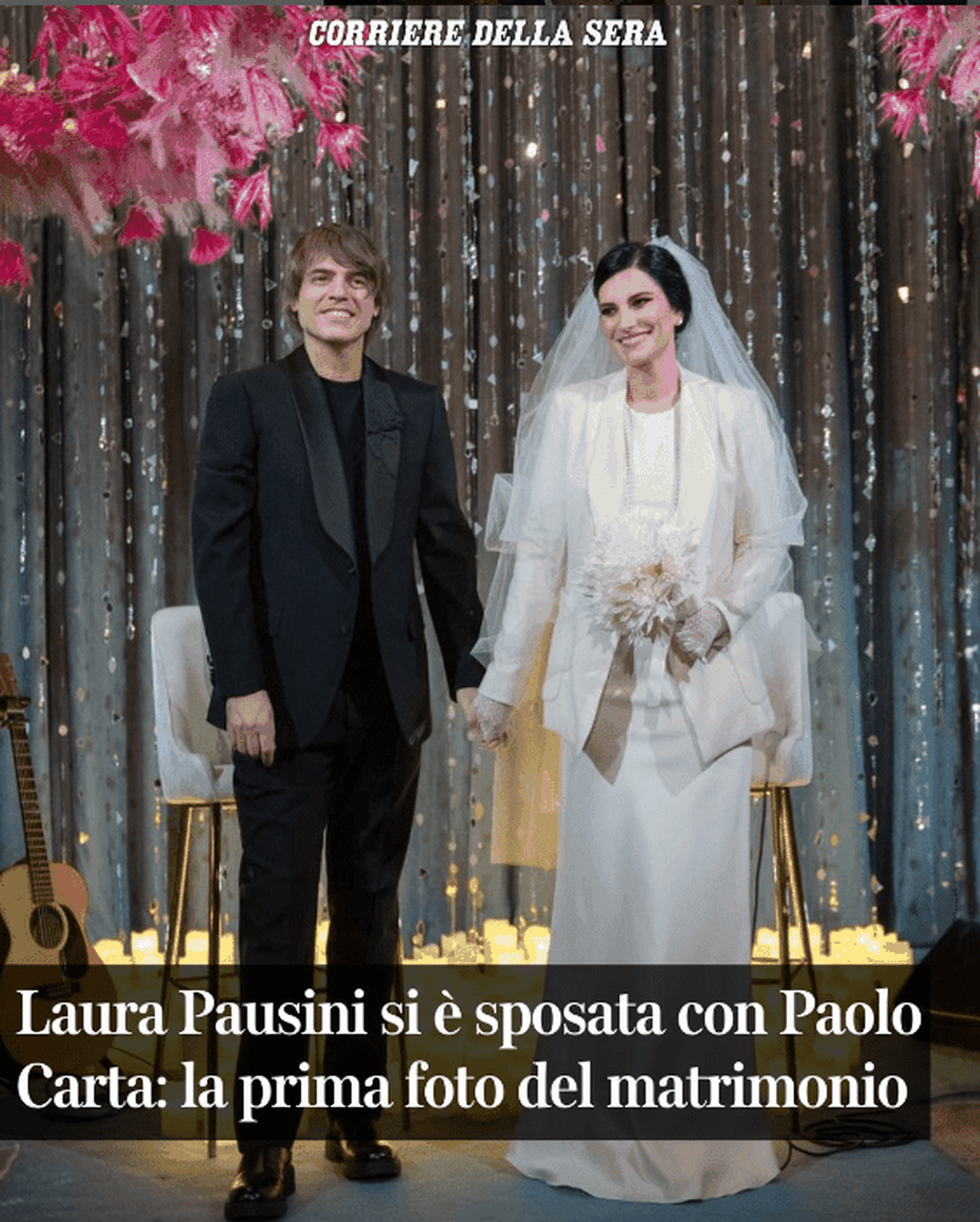 Laura Pausini y Paolo Carta. Foto Instagram
