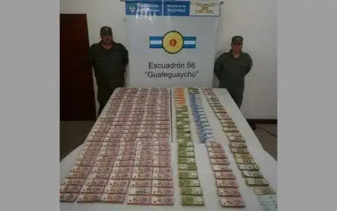 Gendarmería Gualeguaychú incautó una fortuna en Ruta 14