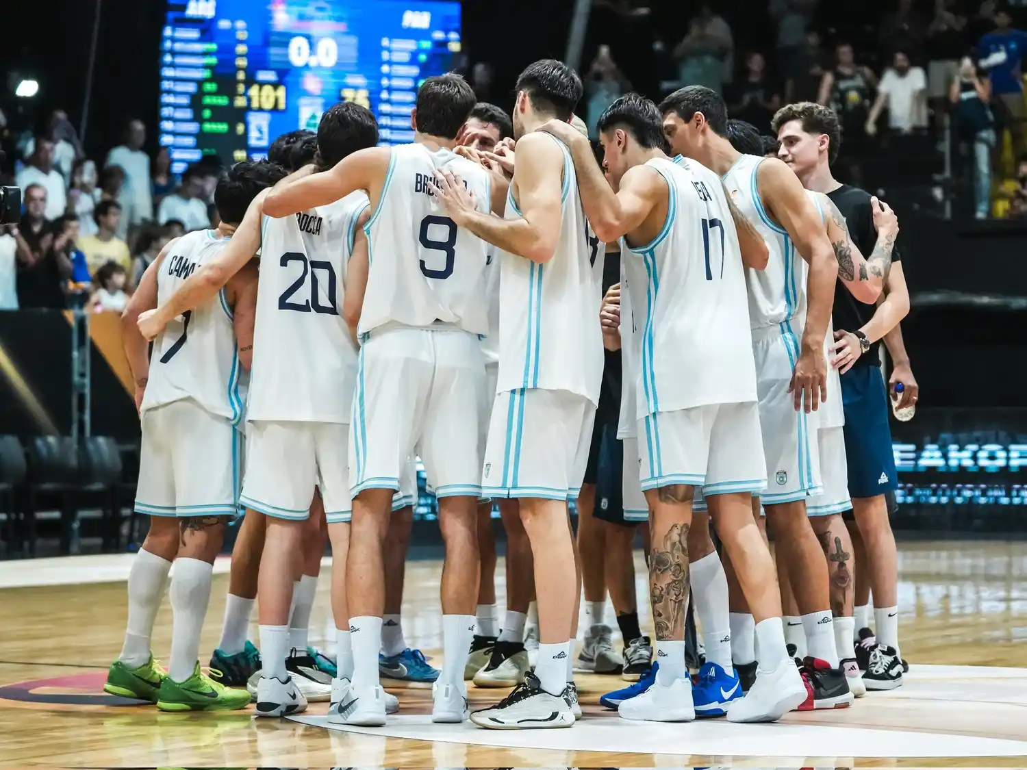 Con al victoria 101 a 75 ante Panamá, la Albiceleste clasificó a la ronda 2 de las Eliminatorias rumbo al Mundial 2027. Foto: @cabboficial