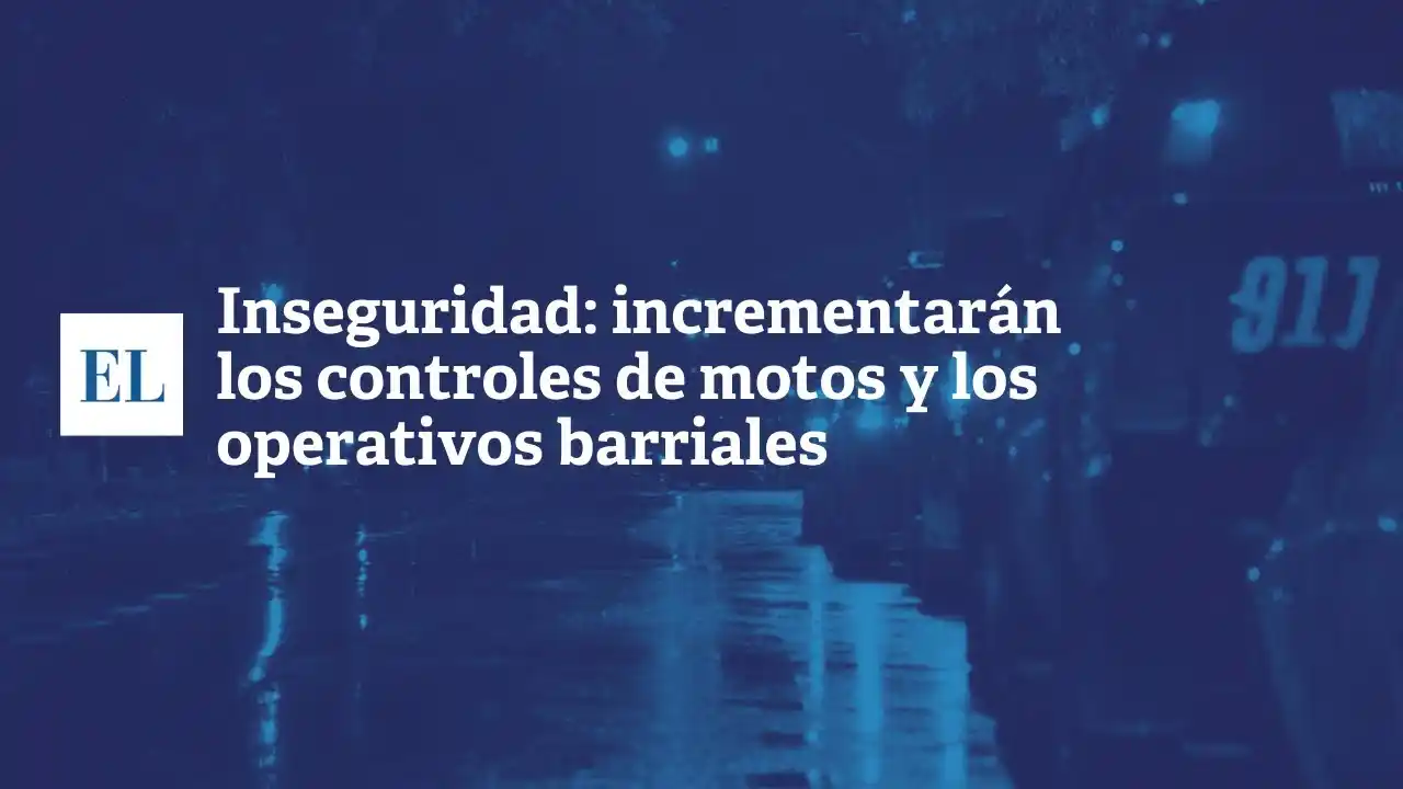 Inseguridad: incrementarán los controles de motos y los operativos barriales