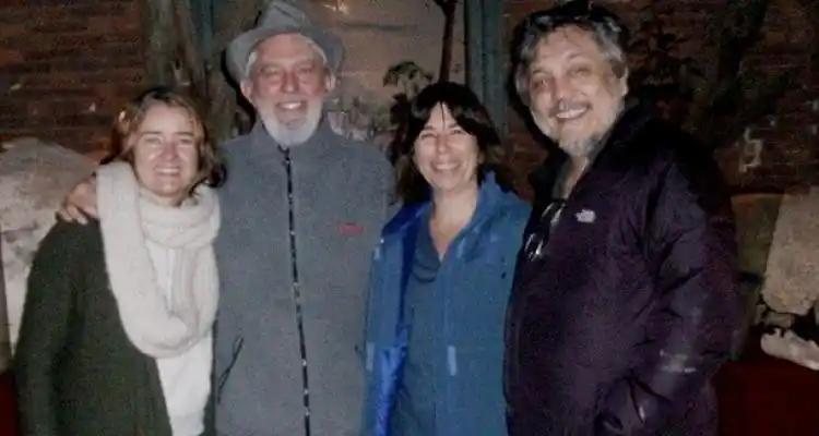 Lalo Mir y María O´Donell visitaron el Museo Paleontológico