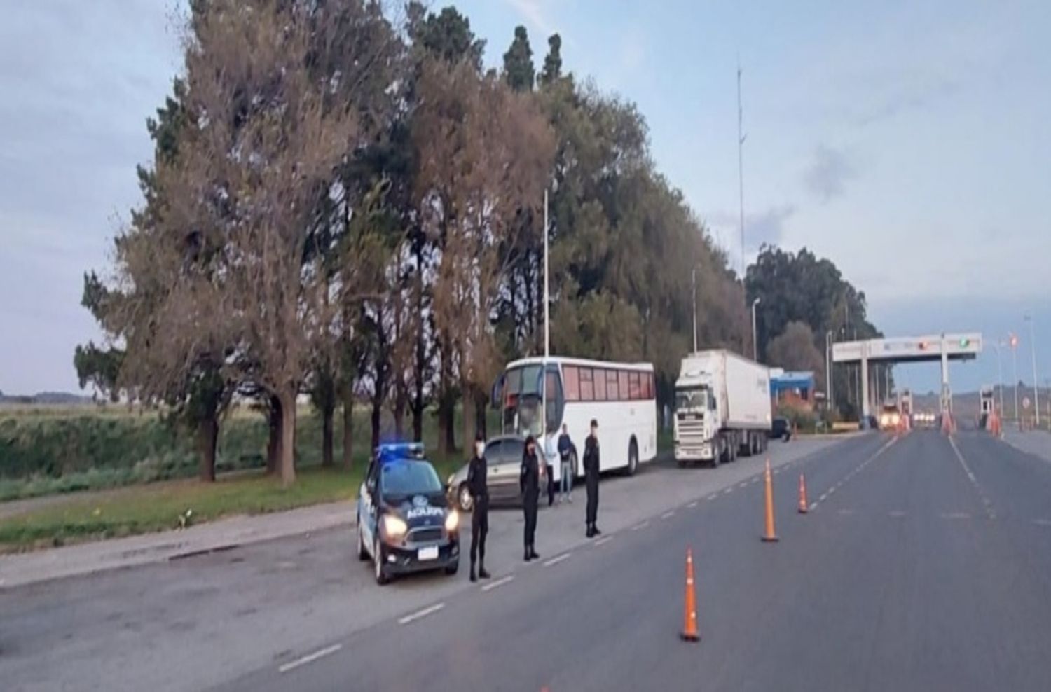 Intenso operativo de control de la Policía Federal