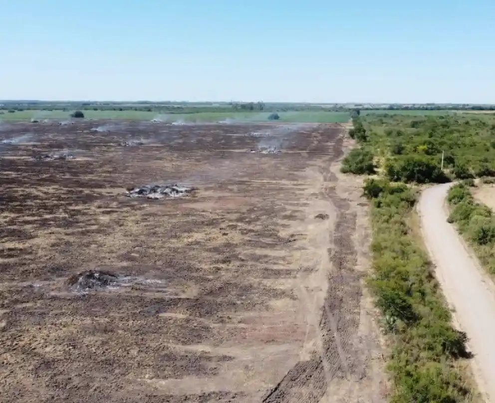 Acciones administrativas por quema en un desmonte de Nogoyá: violación a la Ley de Manejo del Fuego