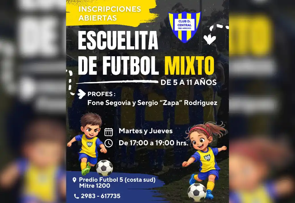 Central presentará su escuelita de fútbol mixto