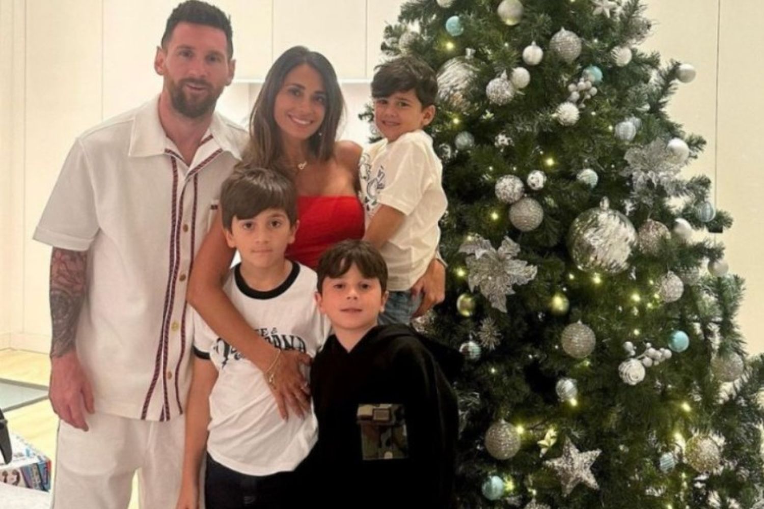 La Navidad de Lionel Messi: así festejó el capitán de la Selección argentina junto a su familia