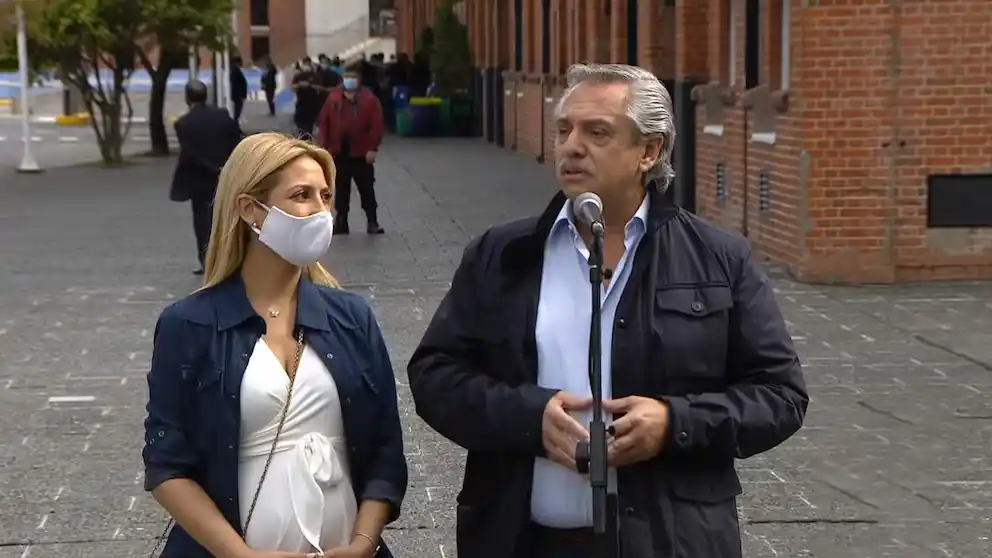 Alberto Fernández y Fabiola Yáñez