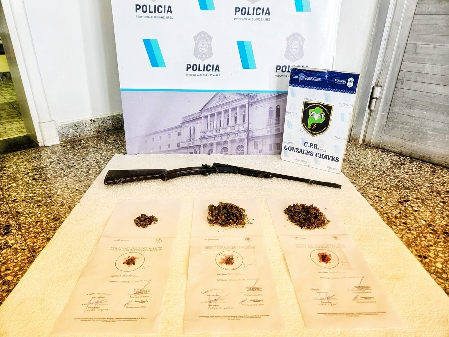 Chaves: presos por circular armados y transportando marihuana