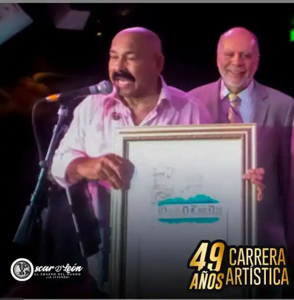 En California, como en otros lugares, Oscar D'León tiene un día. Foto: Instagram