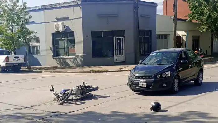 En calles 55 y 72. Se produjo ayer uno de los siniestros