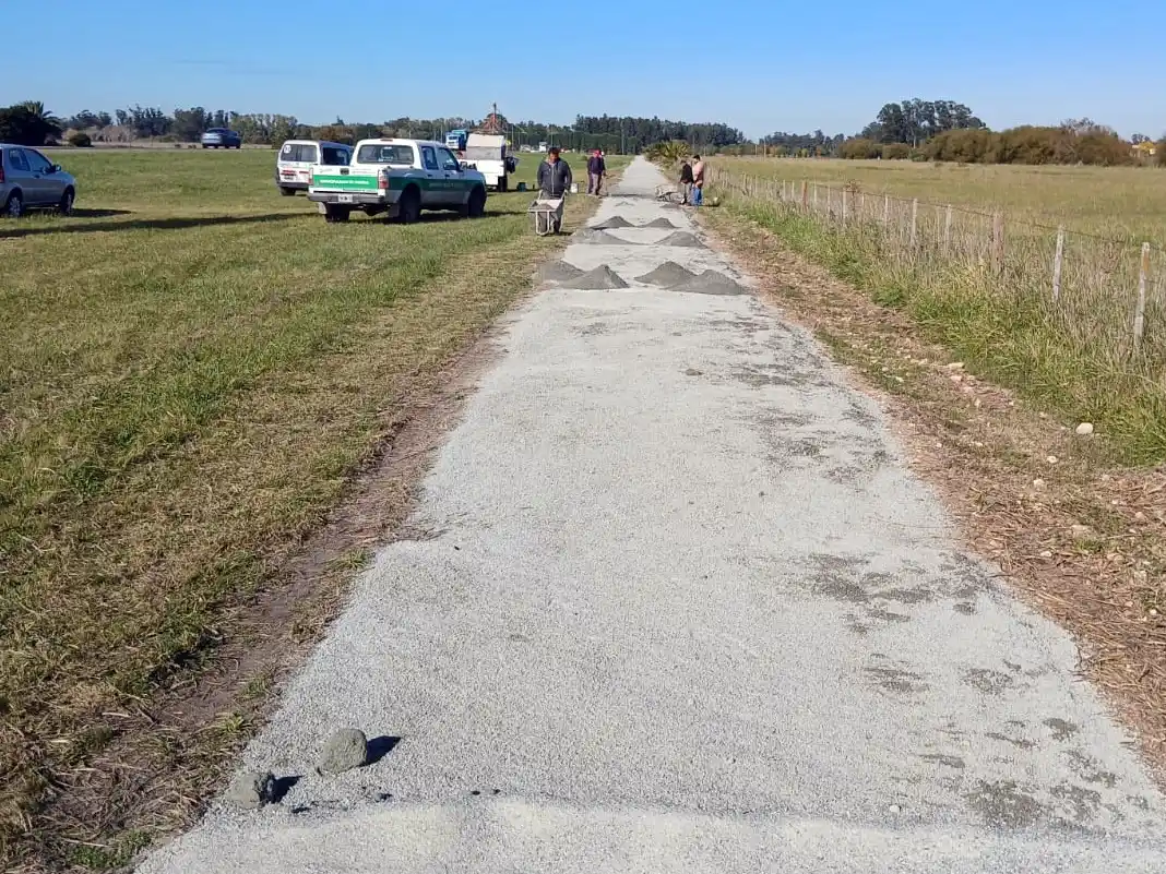 Tareas. Desde la rotonda de “El Gaucho” hasta el predio de la Virgen del Camino