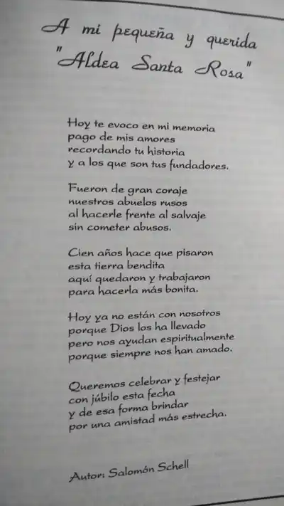 La pujanza de los primeros pobladores sigue marcando el camino de Aldea Santa Rosa