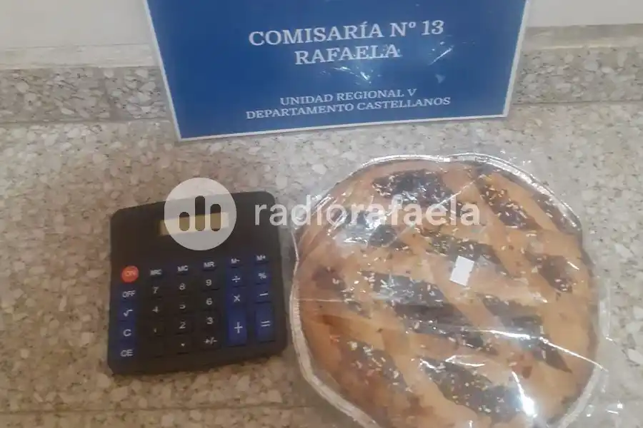 Tenia hambre: robó una pastafrola, una calculadora y le secuestraron un revolver