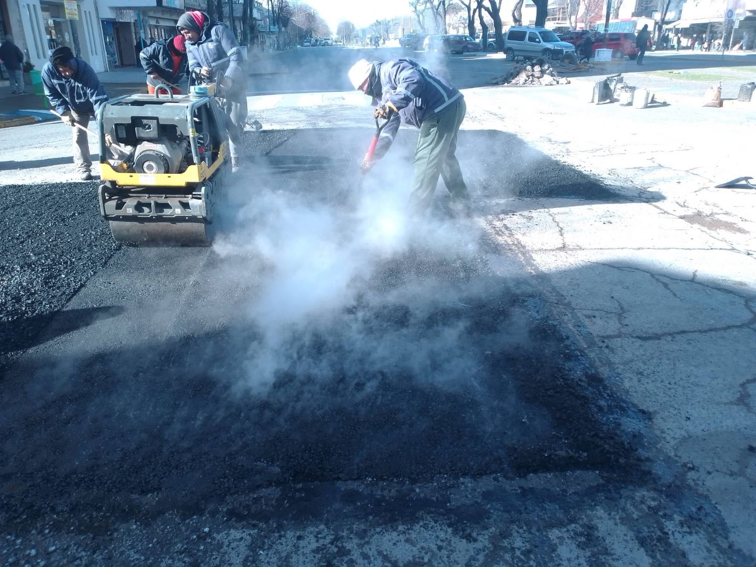 obra publica asfalto necochea
