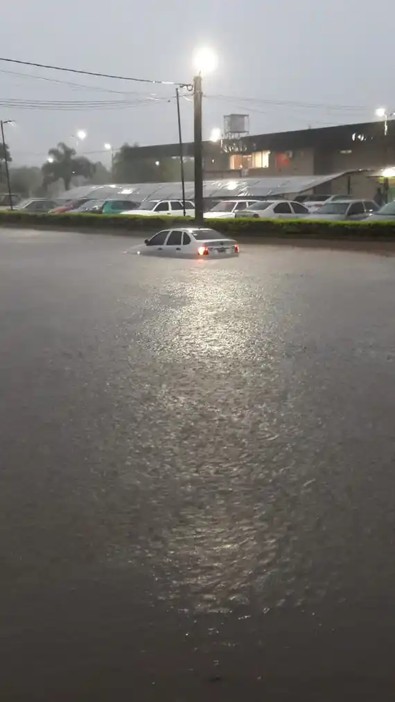 El temporal sigue azotando la ciudad, desde principio de la semana volvió con fuerza en la mañana de este jueves.