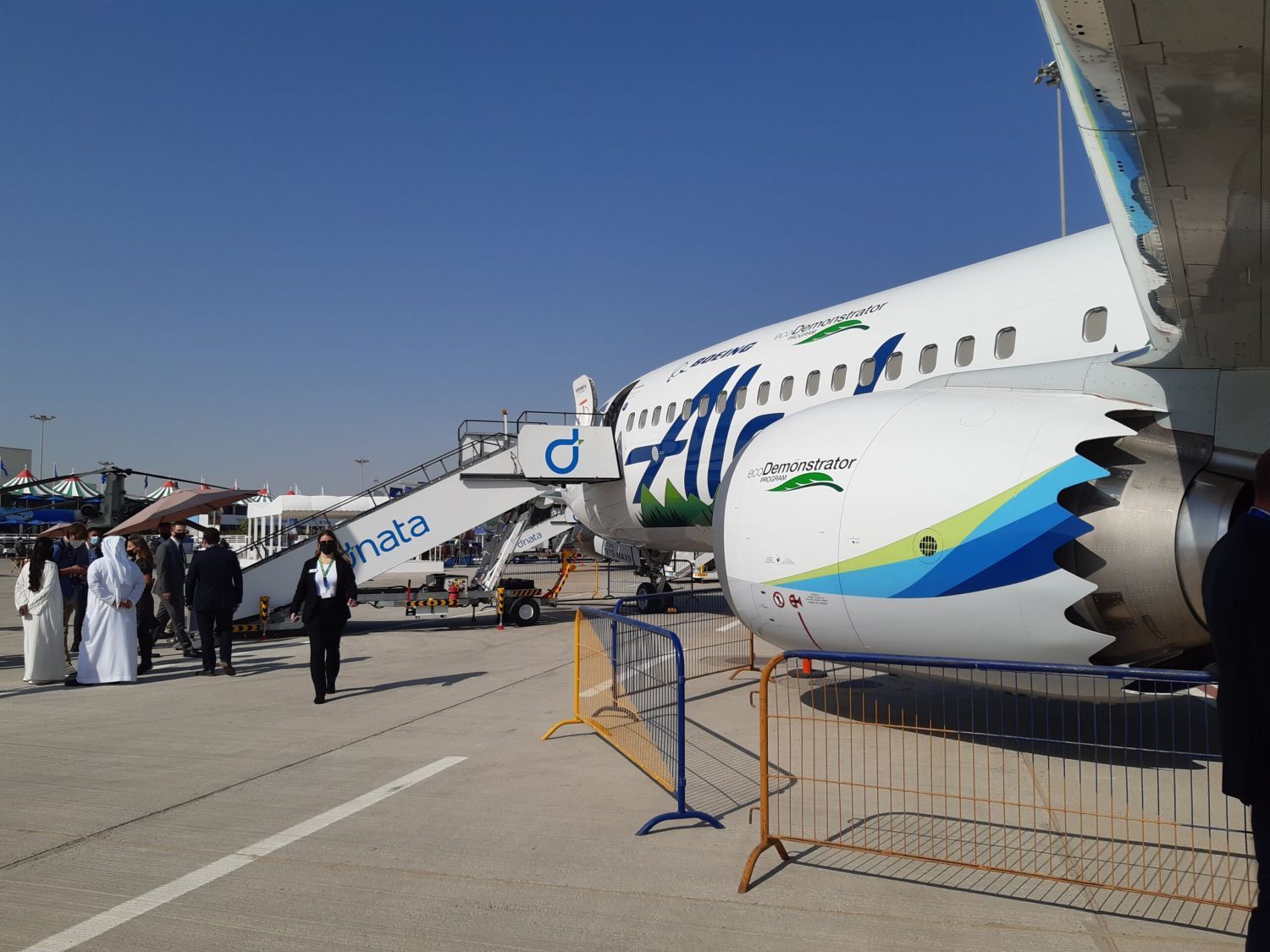 [FOTOGALERÍA] Dubai 2021: el interior del 737 MAX «ecoDemonstrator» de Boeing