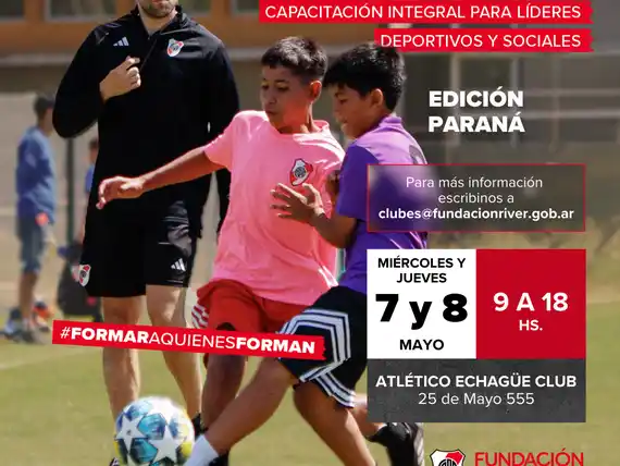BBVA y Fundación River Plate capacitan a líderes deportivos y sociales en Paraná