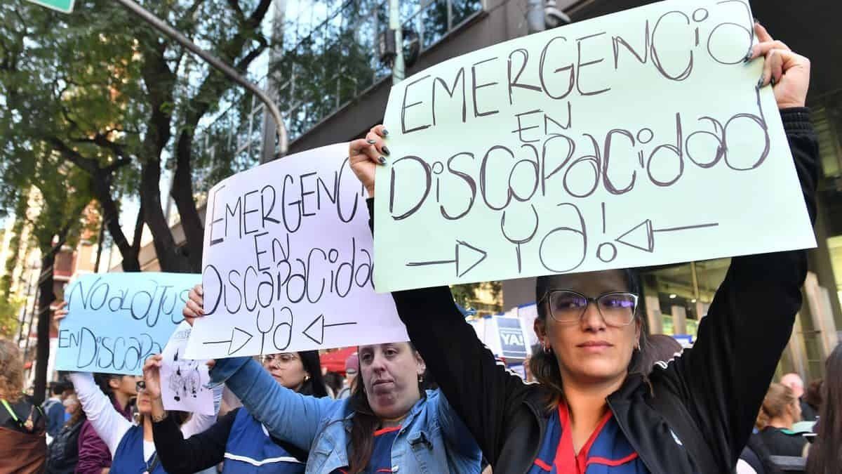 La movilización contra el veto de Javier Milei