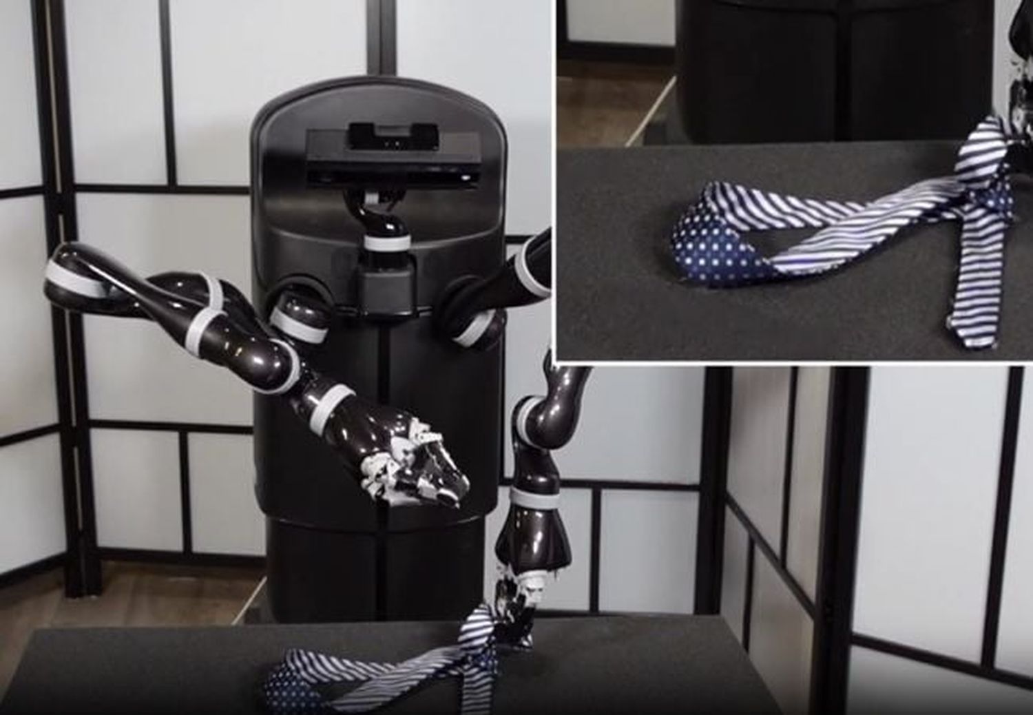 Robot aprende a atar la corbata con nuevo sistema de entrenamiento