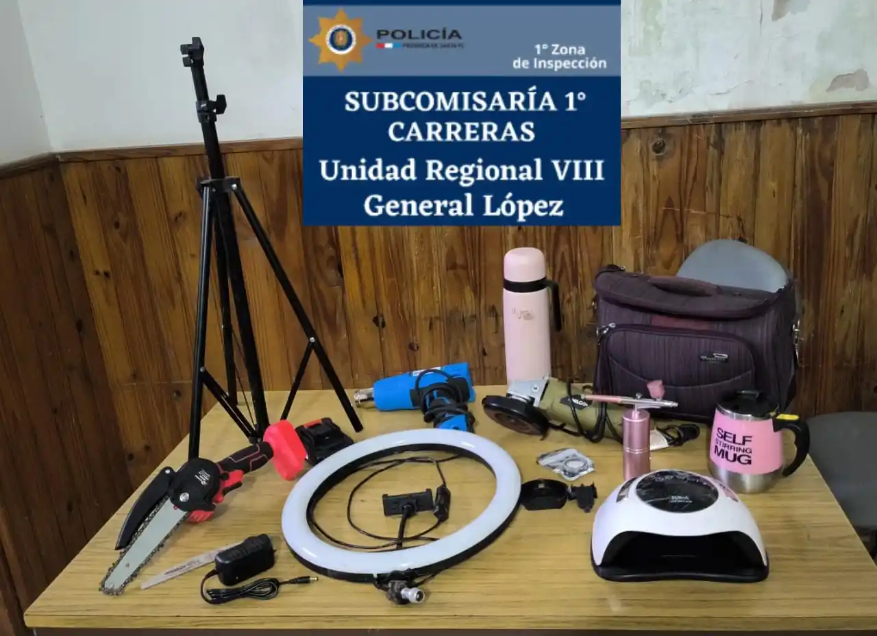 Los elementos que fueron recuperados.