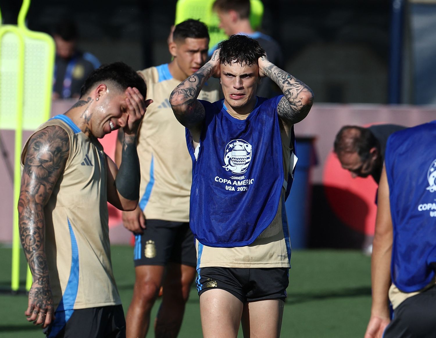 Enzo Fernández y Garnacho, protagonistas del seleccionado nacional.