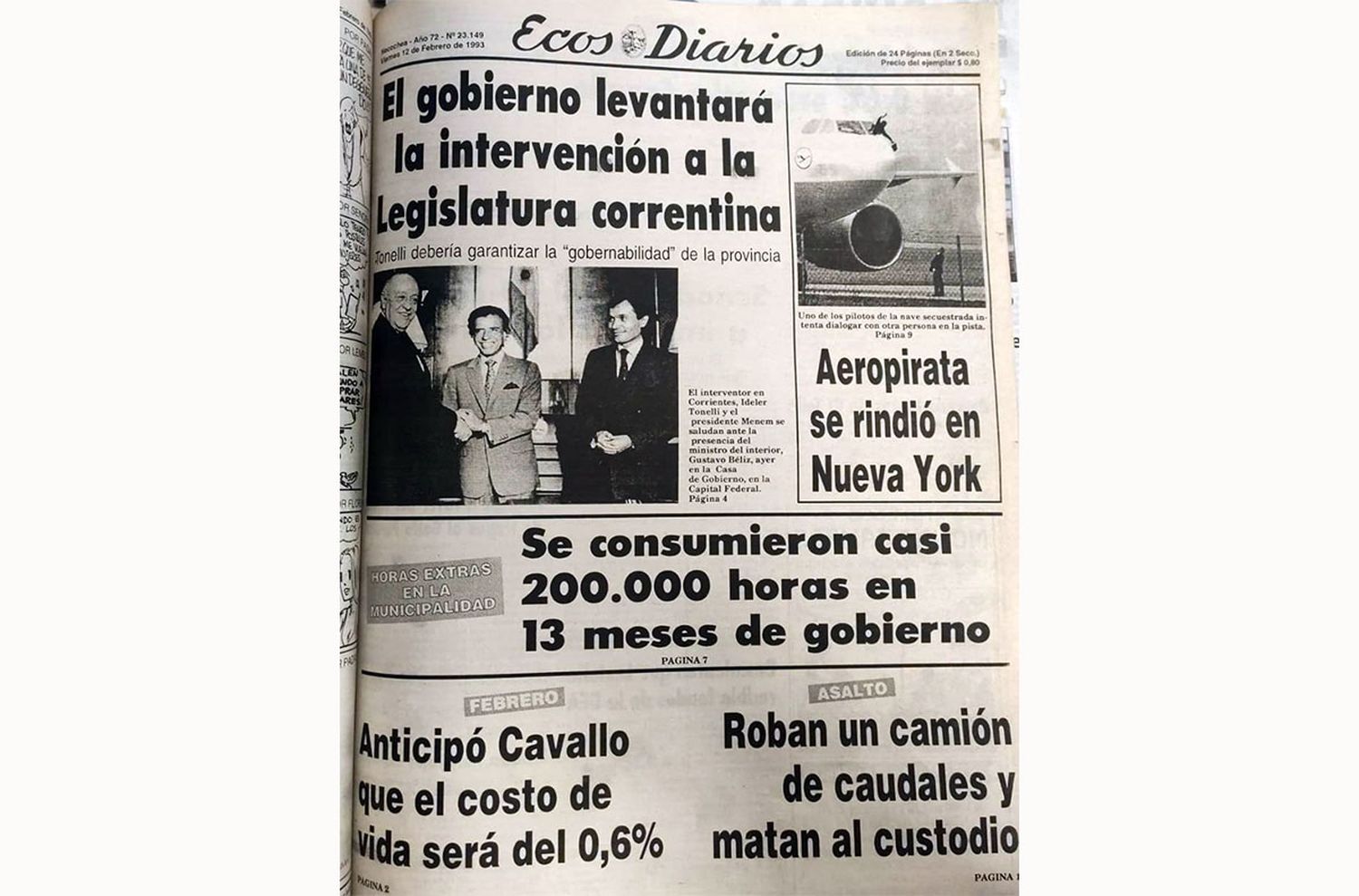 Viernes 12 de febrero de 1993