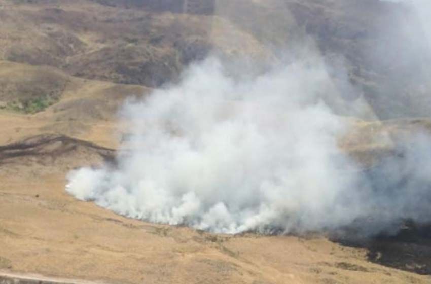 Otra vez fuego: se reinició un incendio en Capilla del Monte que se había extinguido por la lluvia