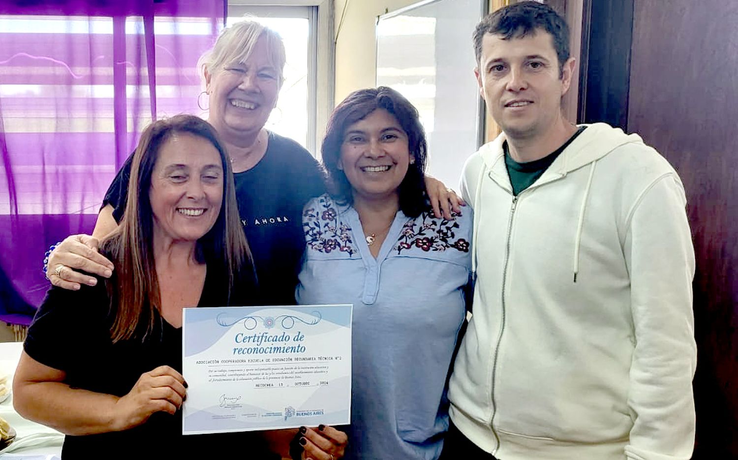 Reconocimiento para cooperadores de la Técnica 2
